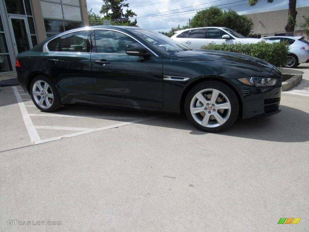 British Racing Green Jaguar XE