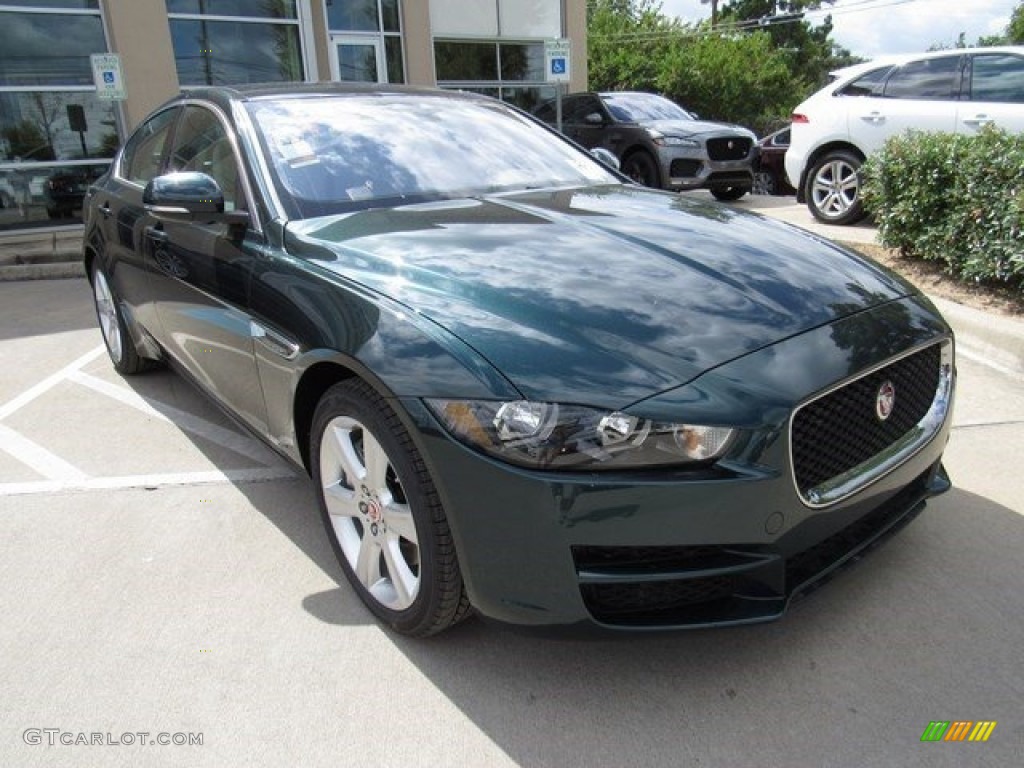 2017 XE 25t Premium - British Racing Green / Light Oyster photo #2