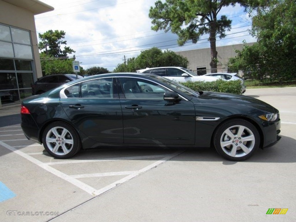 2017 XE 25t Premium - British Racing Green / Light Oyster photo #6