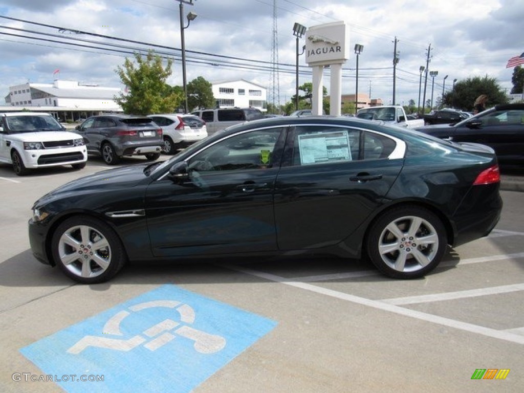 2017 XE 25t Premium - British Racing Green / Light Oyster photo #9