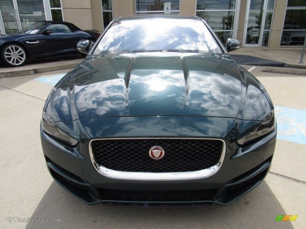 2017 XE 25t Premium - British Racing Green / Light Oyster photo #12