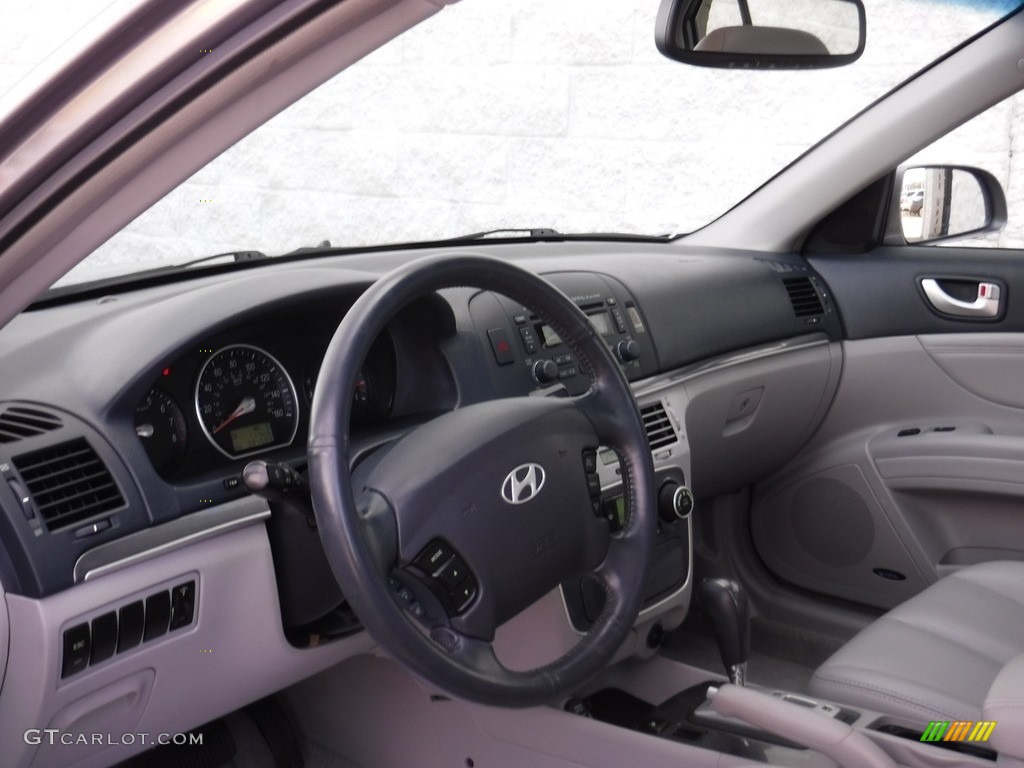 2008 Sonata Limited V6 - Steel Gray / Gray photo #16