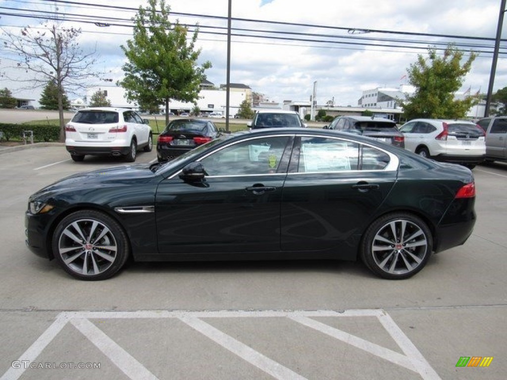 2017 XE 25t Prestige - British Racing Green / Latte photo #10