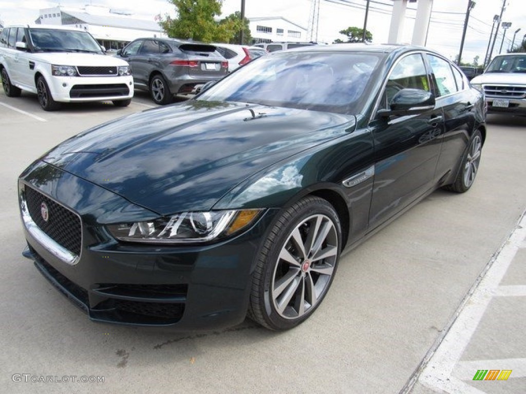 British Racing Green 2017 Jaguar XE 25t Prestige Exterior Photo #116391512