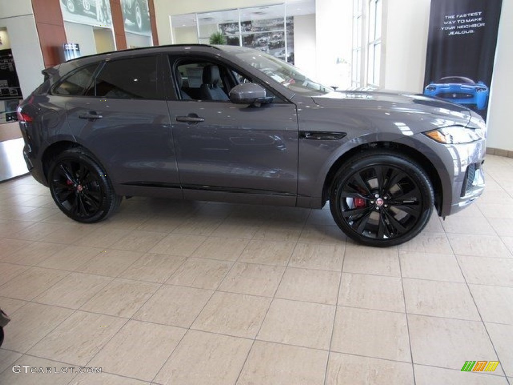 2017 F-PACE 35t AWD S - Tempest Grey / Jet photo #1