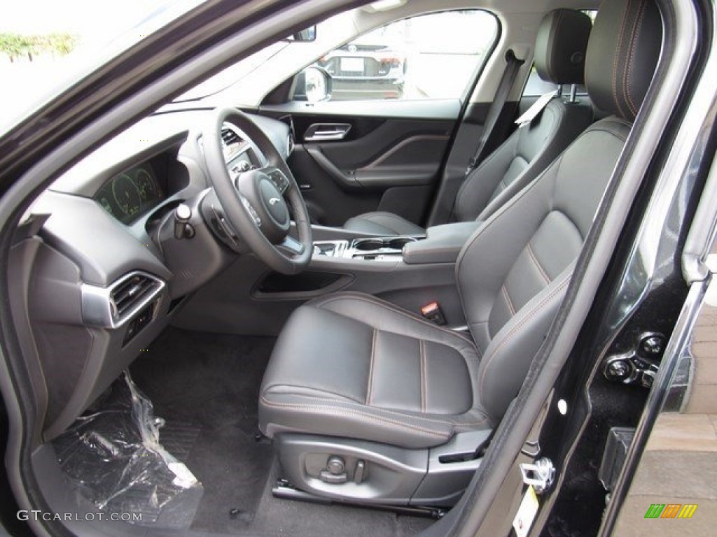 Jet Interior 2017 Jaguar F-PACE 35t AWD Prestige Photo #116392876