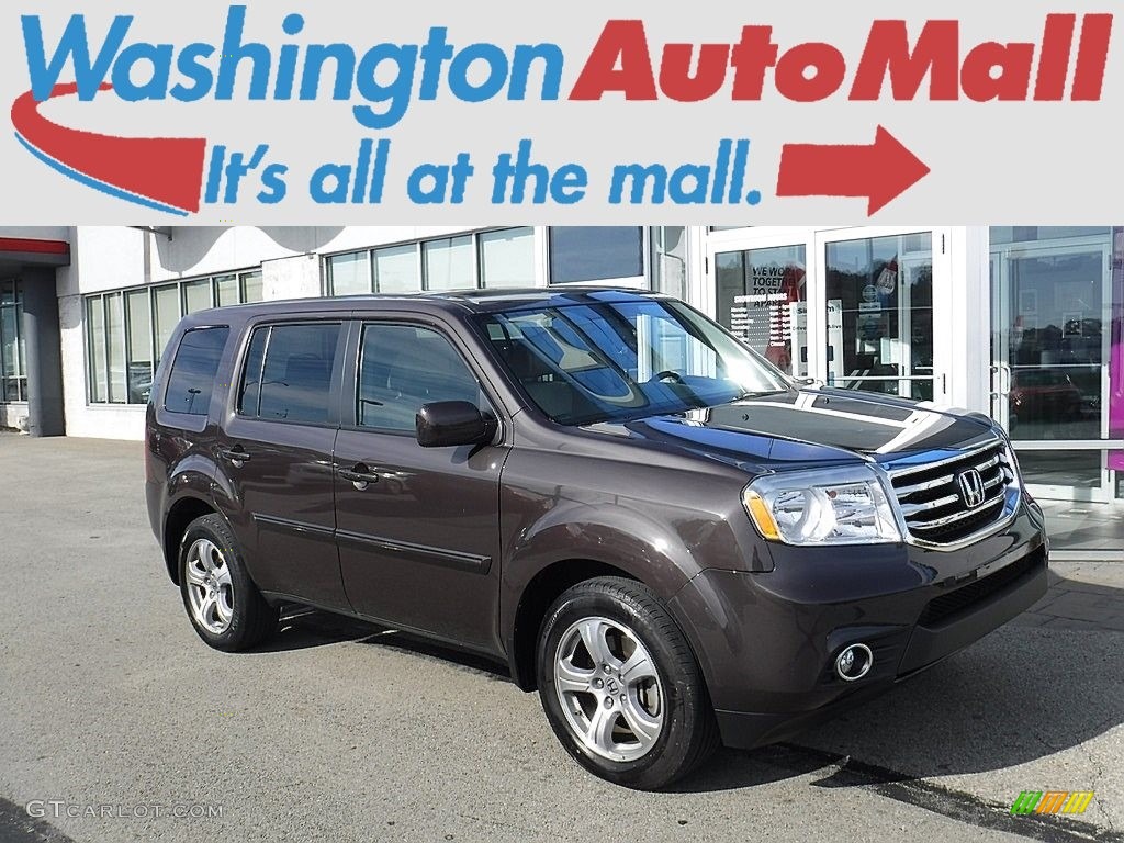 2013 Pilot EX-L 4WD - Dark Amber Metallic / Beige photo #1