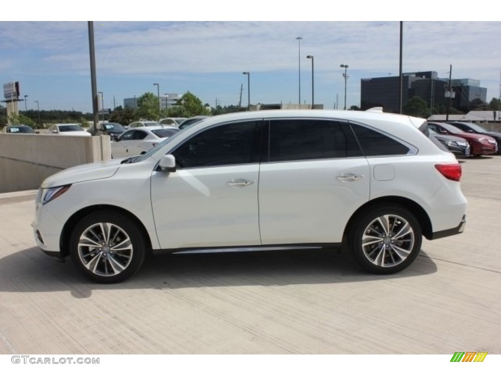 White Diamond Pearl 2017 Acura MDX Technology SH-AWD Exterior Photo #116395493