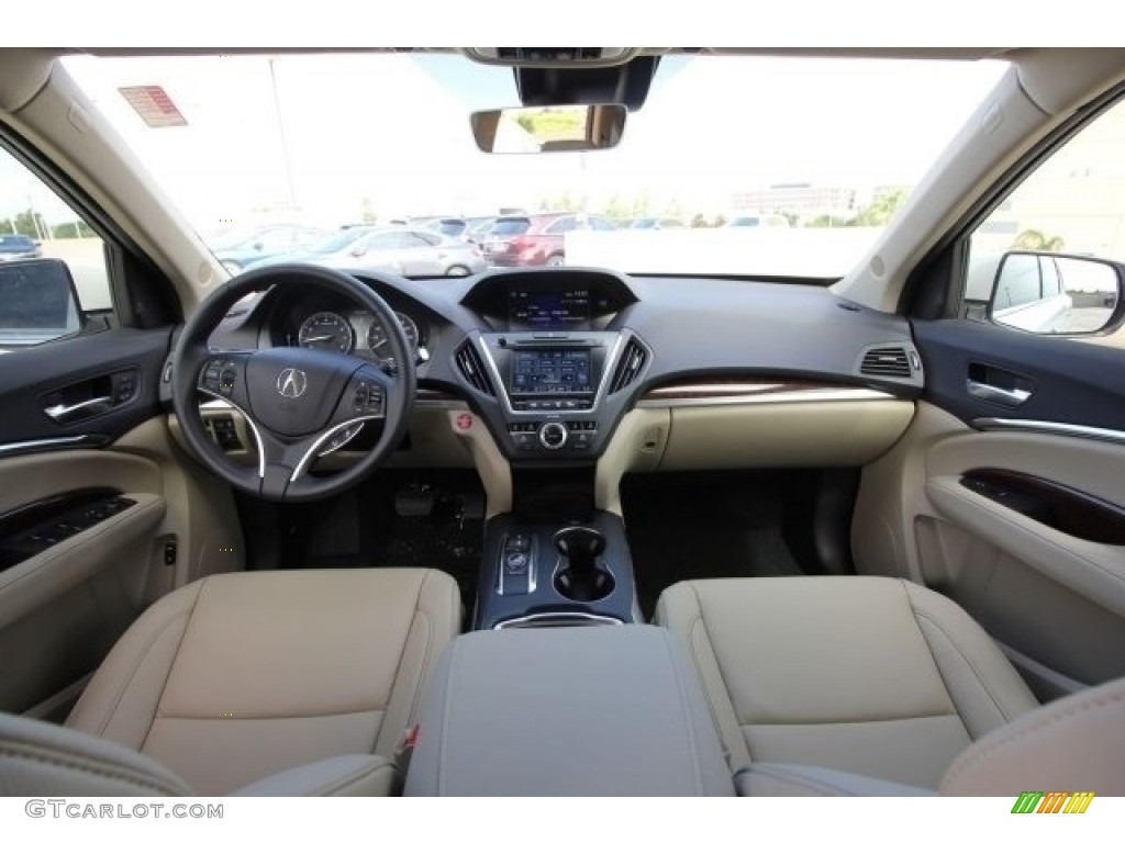 2017 Acura MDX Technology SH-AWD Parchment Dashboard Photo #116395535