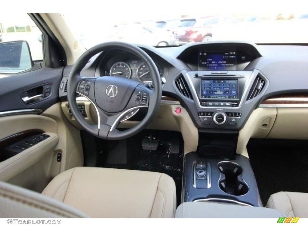 2017 Acura MDX Technology SH-AWD Parchment Dashboard Photo #116395718