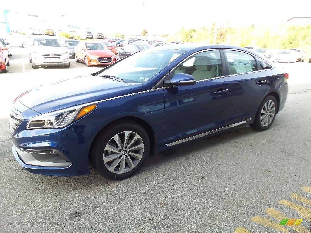 2017 Sonata Sport - Lakeside Blue / Gray photo #5