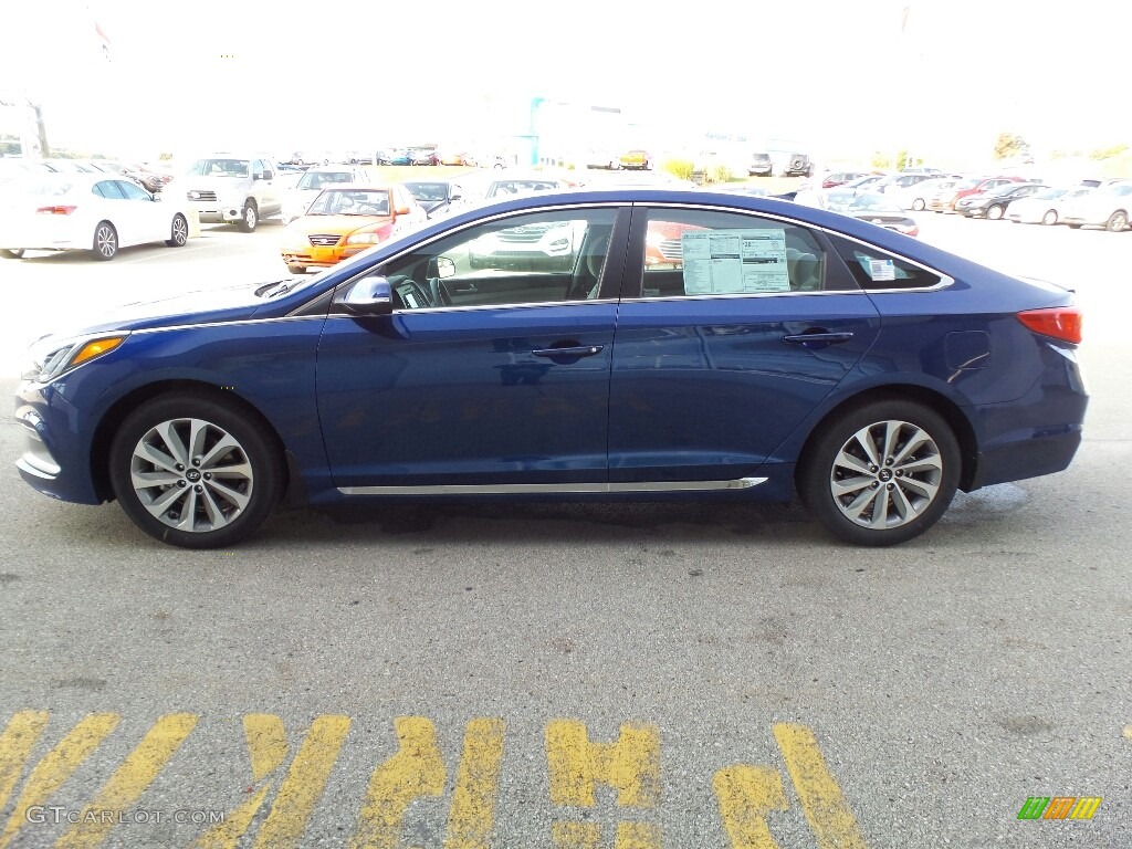 2017 Sonata Sport - Lakeside Blue / Gray photo #6