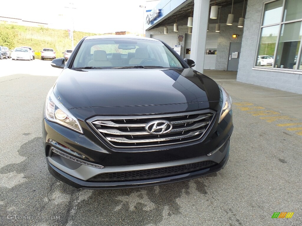 2017 Sonata Sport - Phantom Black / Beige photo #4