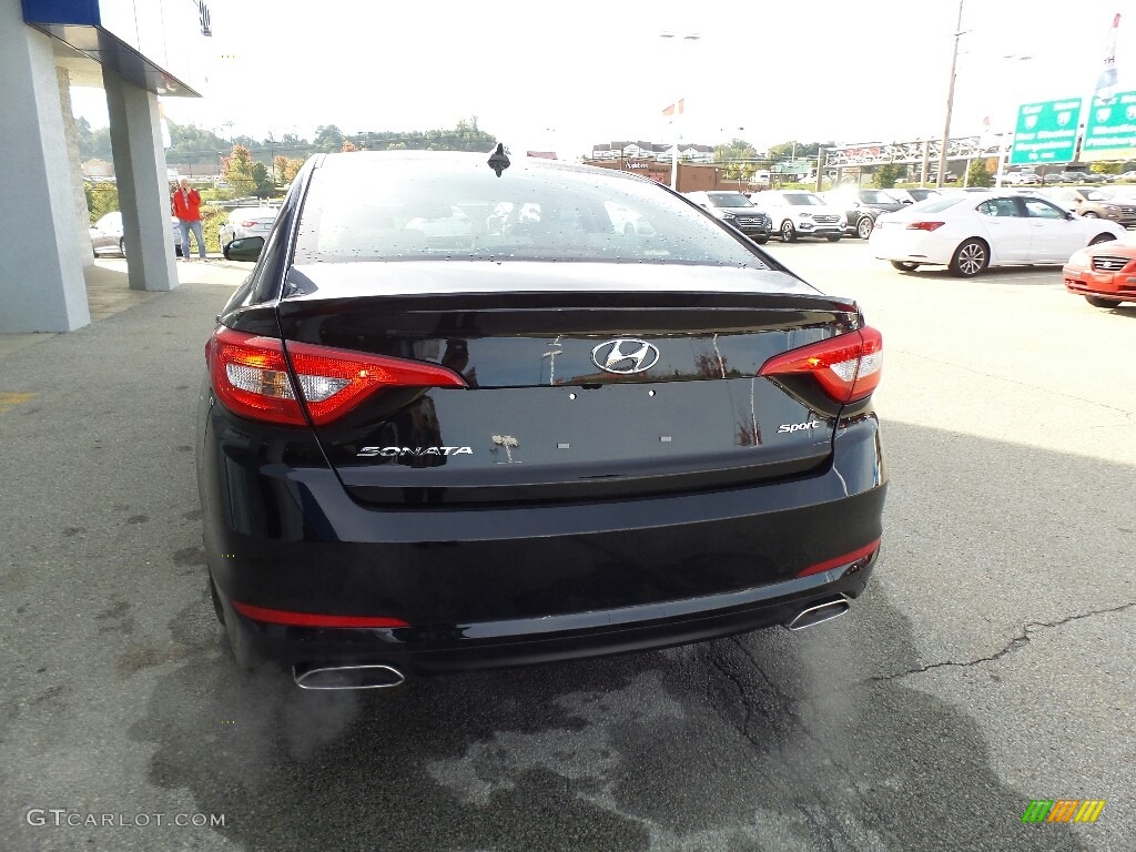 2017 Sonata Sport - Phantom Black / Beige photo #7