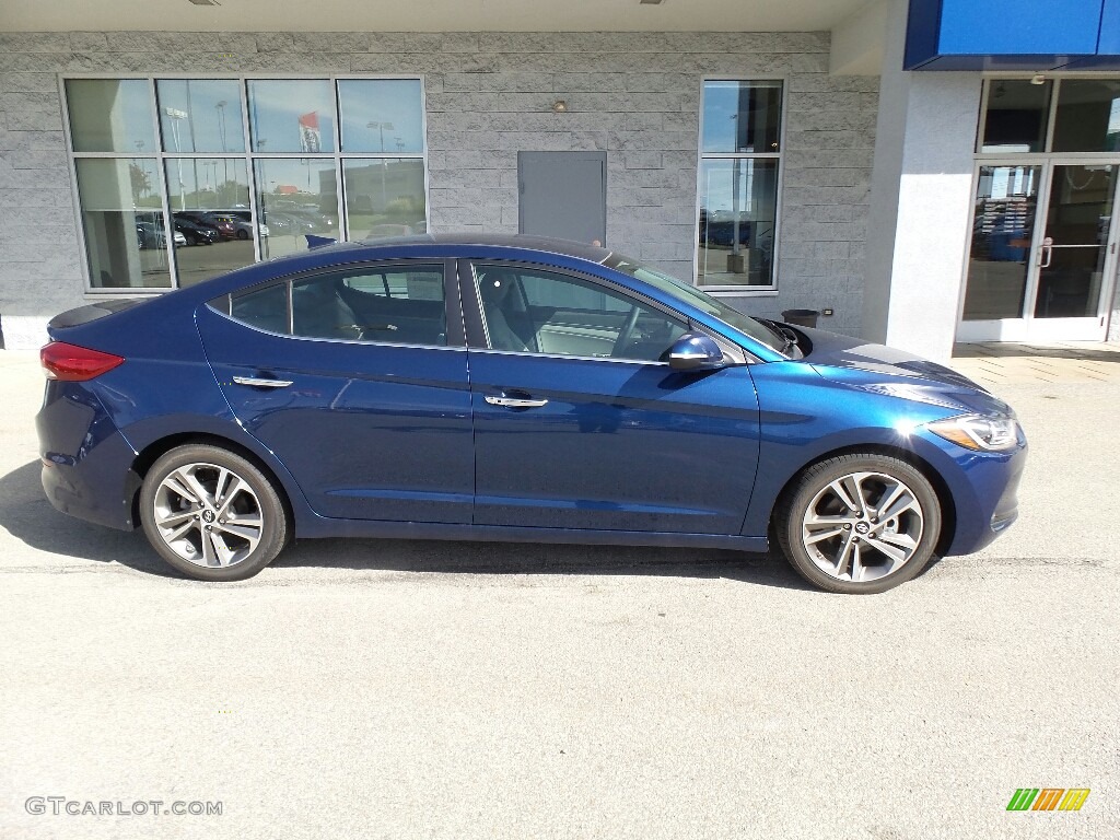 2017 Elantra Limited - Lakeside Blue / Gray photo #2