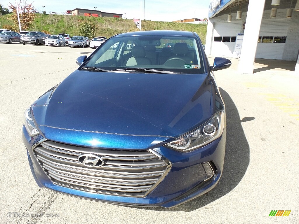 2017 Elantra Limited - Lakeside Blue / Gray photo #3