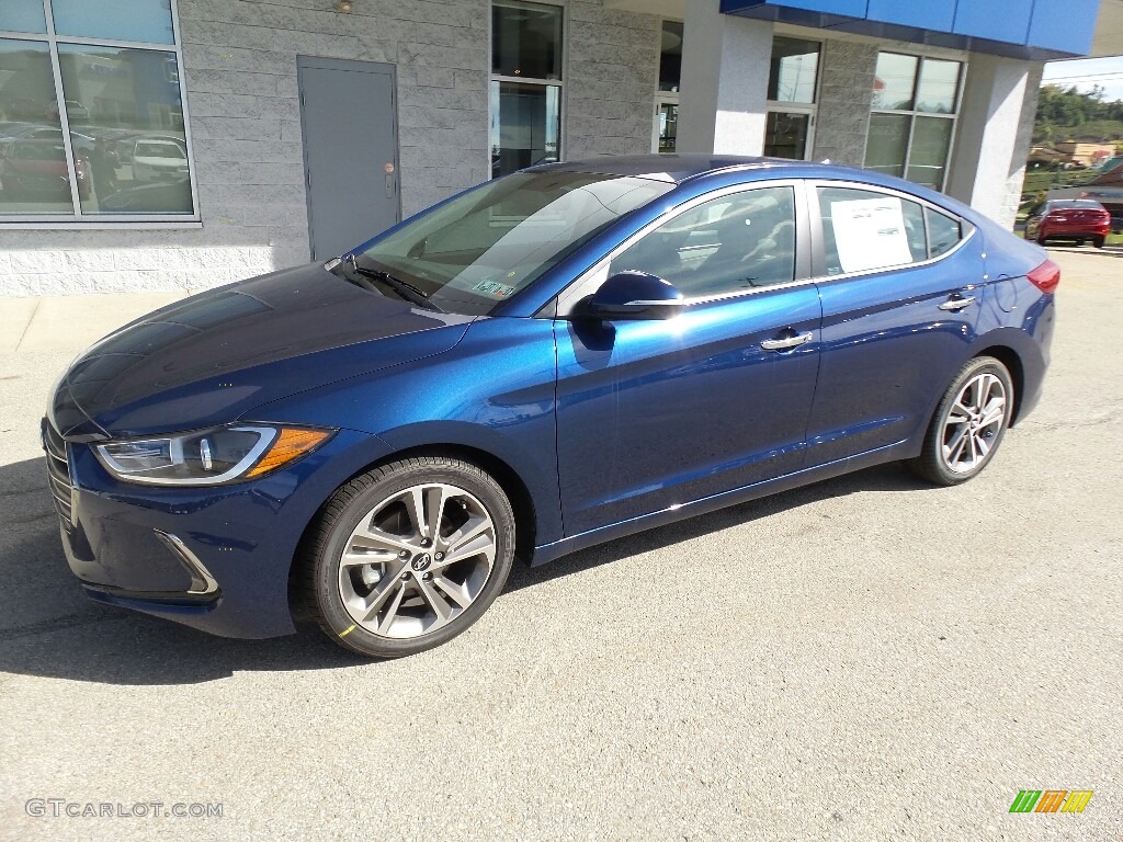 2017 Elantra Limited - Lakeside Blue / Gray photo #5