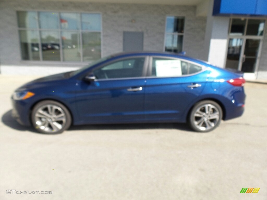 2017 Elantra Limited - Lakeside Blue / Gray photo #6