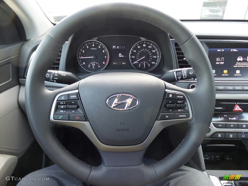 2017 Elantra Limited - Lakeside Blue / Gray photo #17