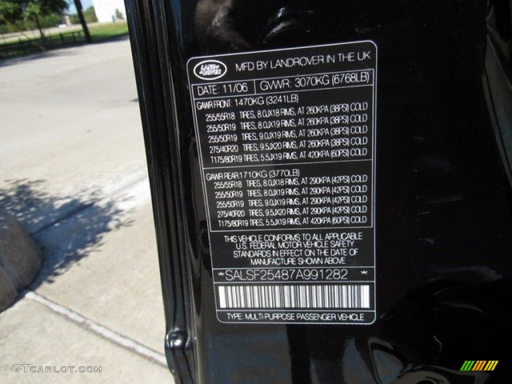2007 Range Rover Sport HSE - Java Black Pearl / Ebony Black photo #35