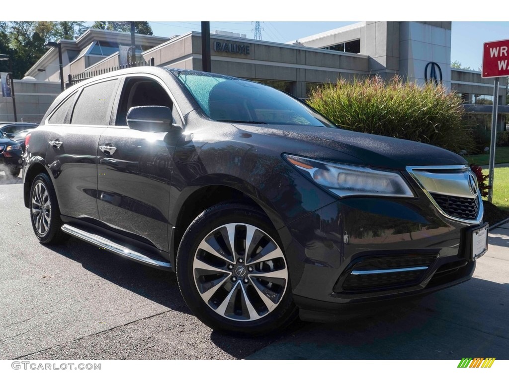2016 MDX SH-AWD Technology - Graphite Luster Metallic / Ebony photo #1