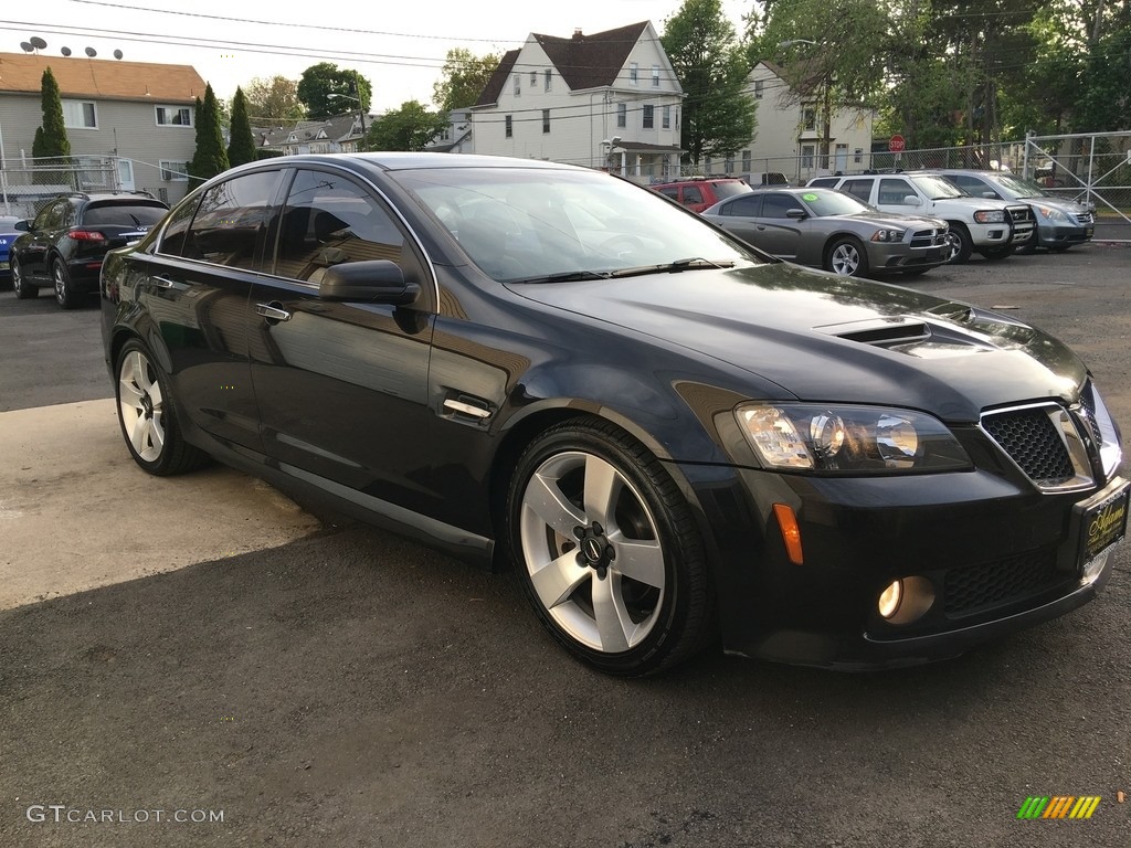 2009 G8 GT - Panther Black / Onyx/Red photo #3