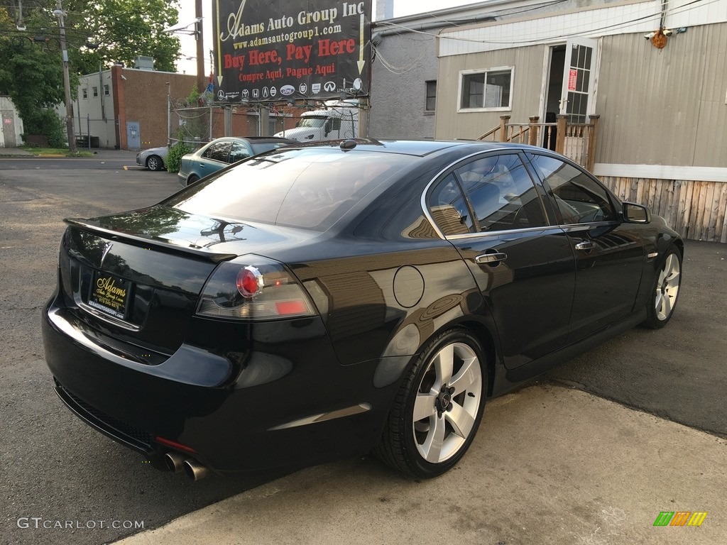 2009 G8 GT - Panther Black / Onyx/Red photo #4