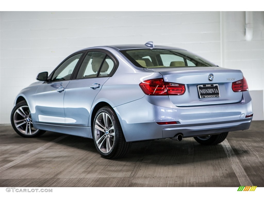 2014 3 Series 320i Sedan - Liquid Blue Metallic / Venetian Beige photo #10