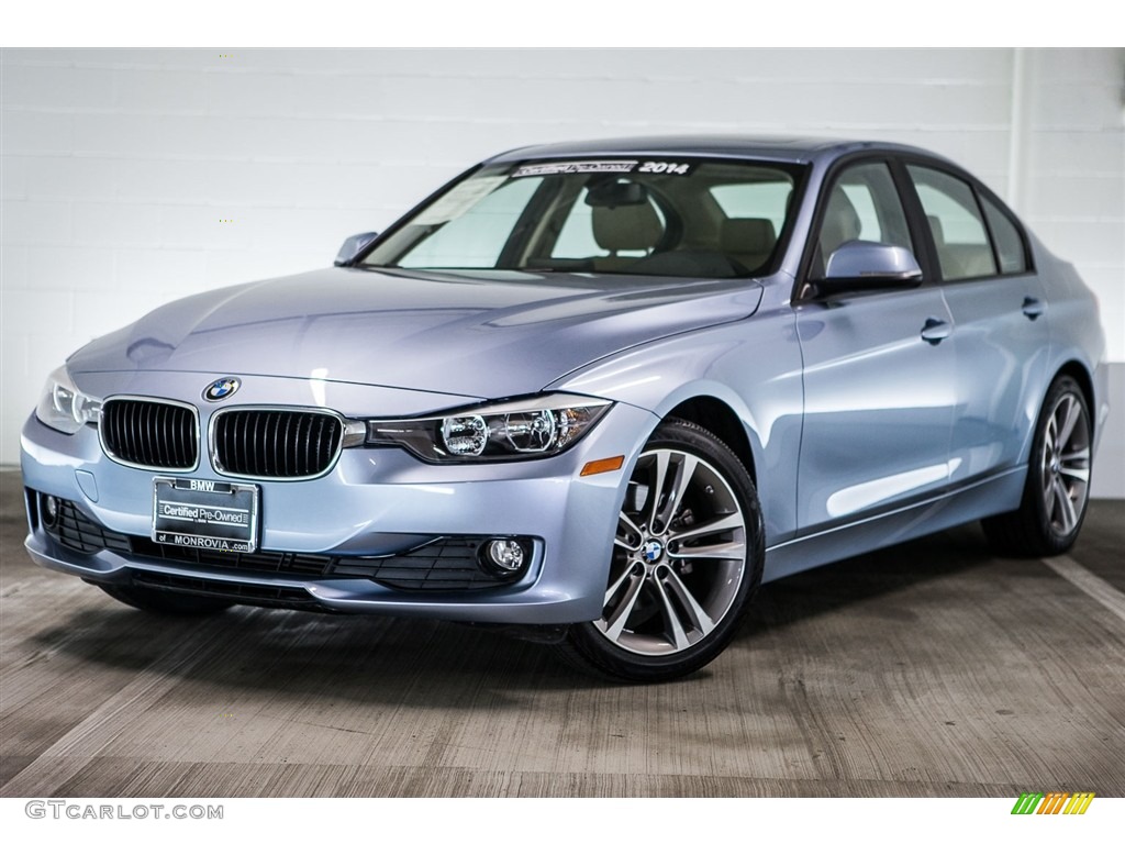 Liquid Blue Metallic 2014 BMW 3 Series 320i Sedan Exterior Photo #116402693