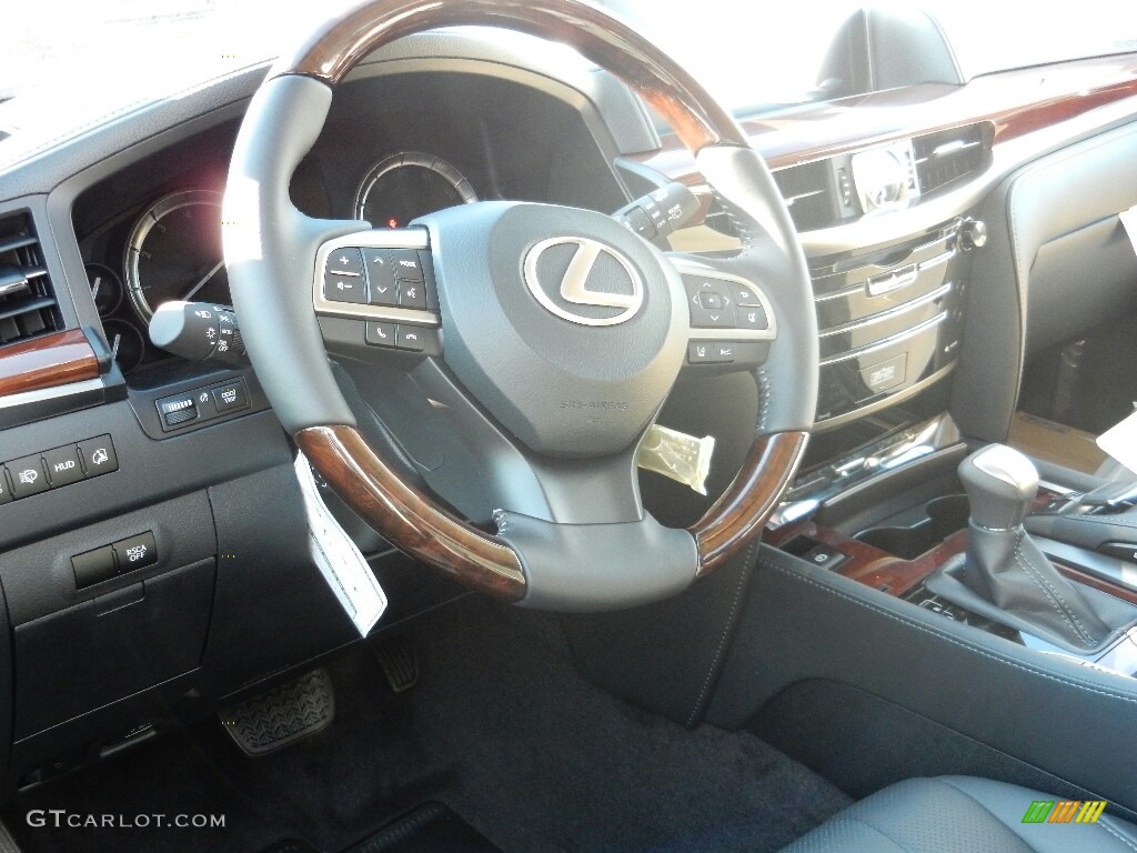 Black Interior 2017 Lexus LX 570 Photo #116402759