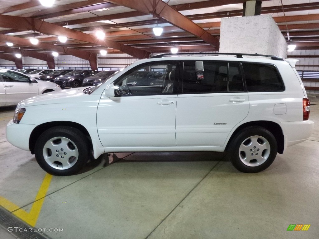 2006 Highlander Limited 4WD - Super White / Ivory Beige photo #4