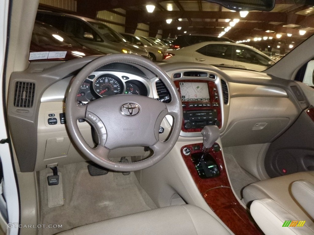 2006 Highlander Limited 4WD - Super White / Ivory Beige photo #7
