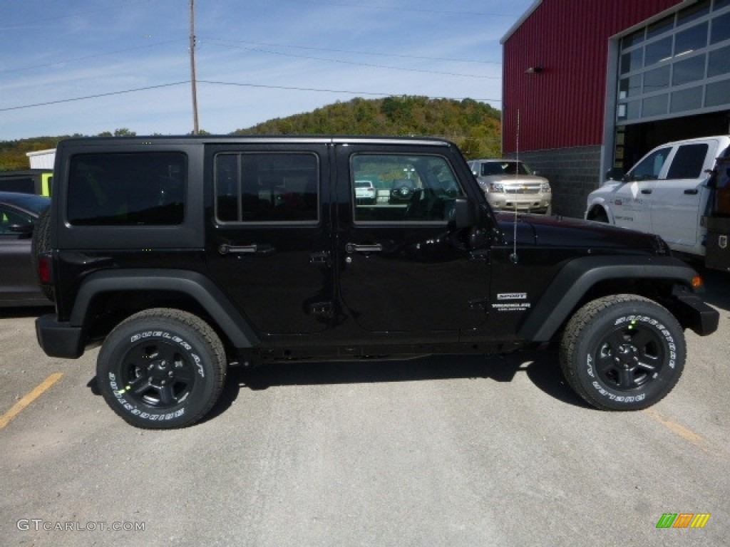 2017 Wrangler Unlimited Sport 4x4 - Black / Black photo #8