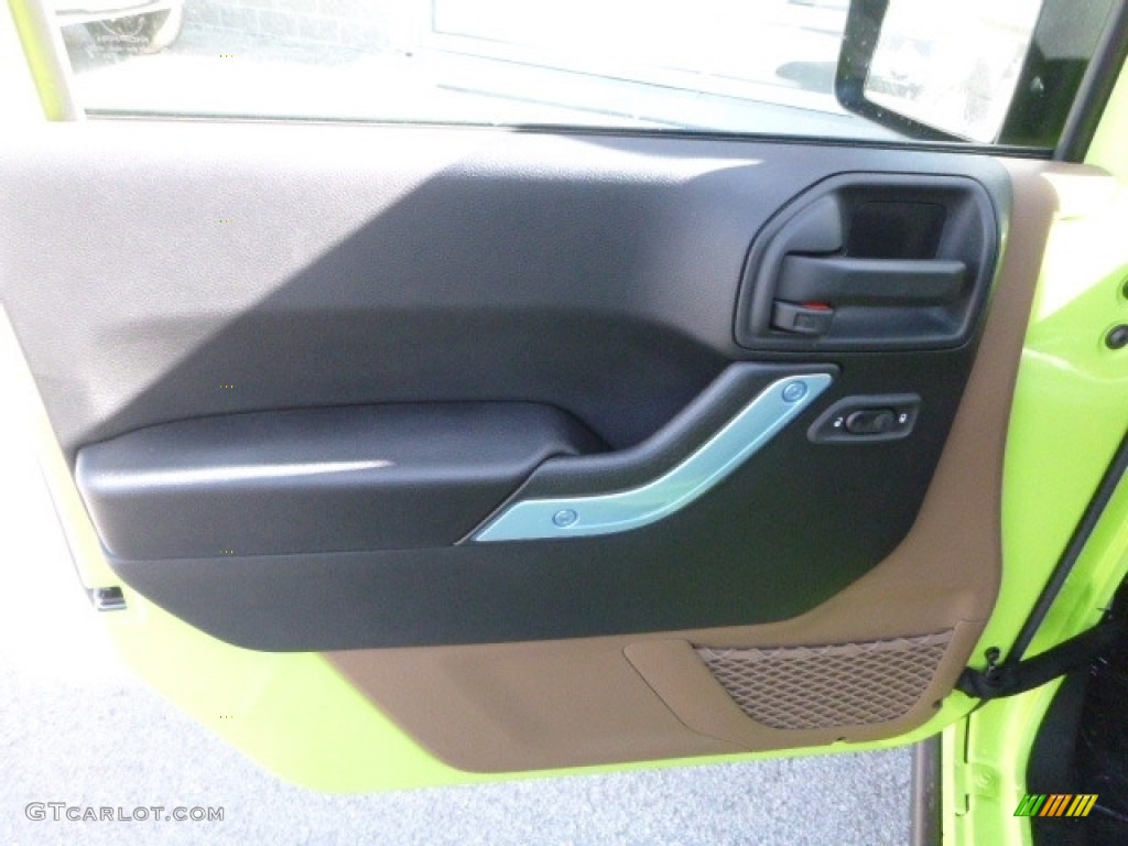 2017 Wrangler Rubicon 4x4 - Hypergreen / Black/Dark Saddle photo #14