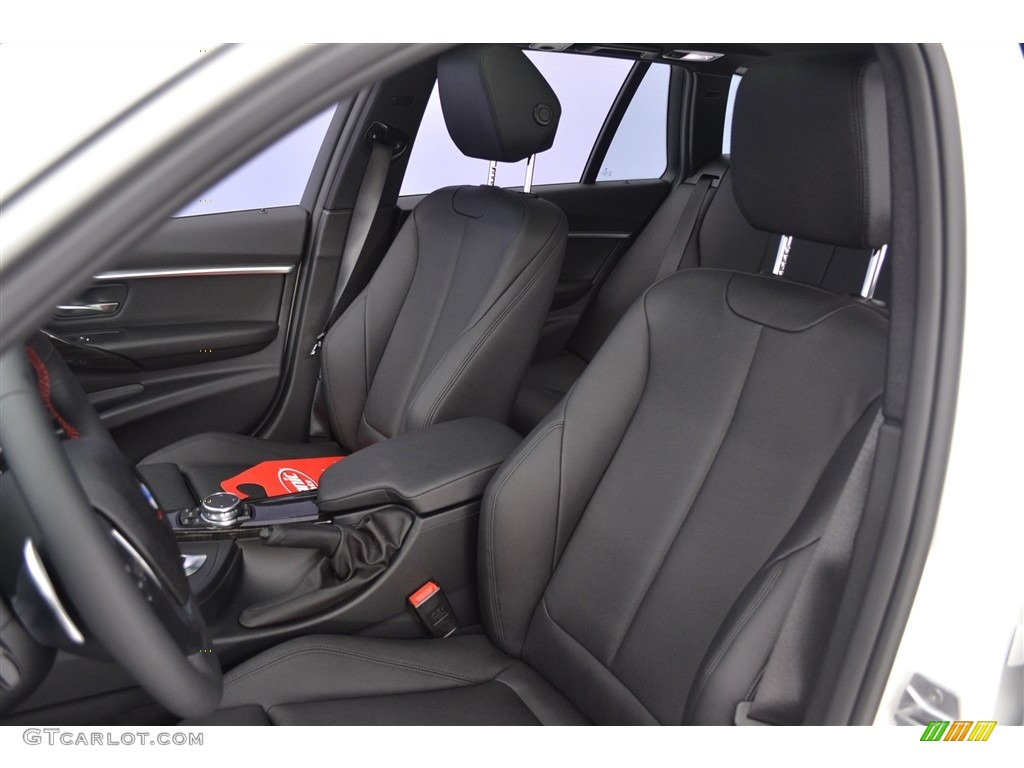 Black Interior 2017 BMW 3 Series 330i xDrive Sports Wagon Photo #116407550