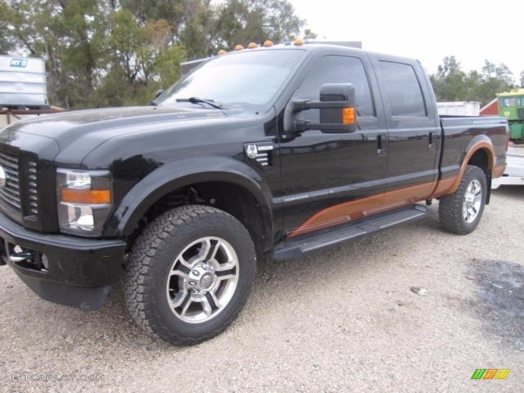 2008 F350 Super Duty FX4 Crew Cab 4x4 - Black / Black photo #1