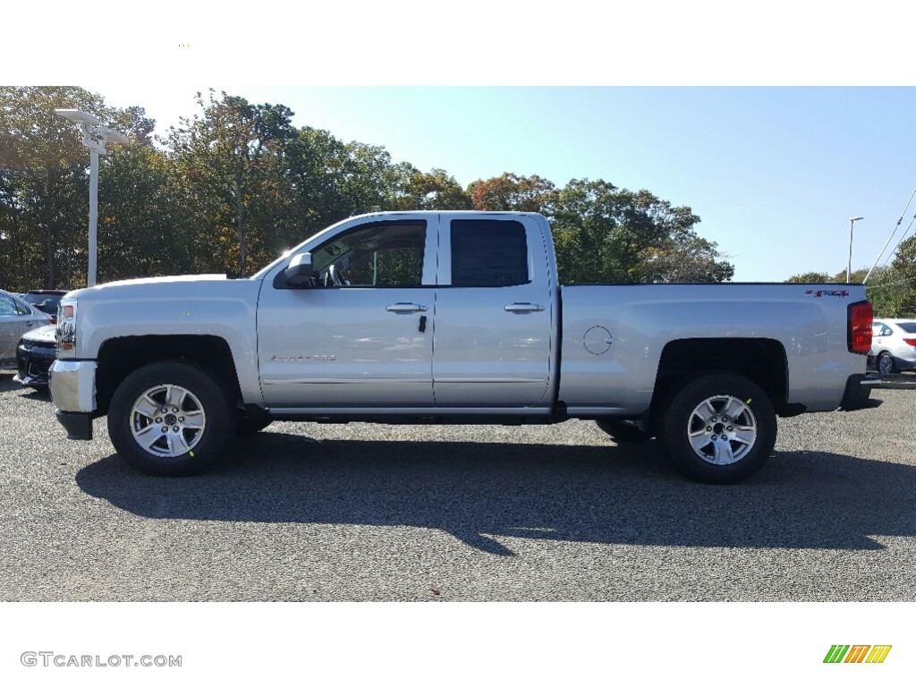 2017 Silverado 1500 LT Double Cab 4x4 - Silver Ice Metallic / Jet Black photo #3