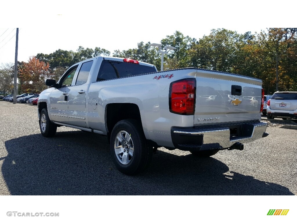 2017 Silverado 1500 LT Double Cab 4x4 - Silver Ice Metallic / Jet Black photo #4