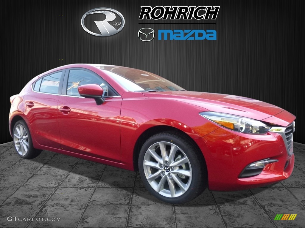 2017 MAZDA3 Touring 5 Door - Soul Red Metallic / Black photo #1