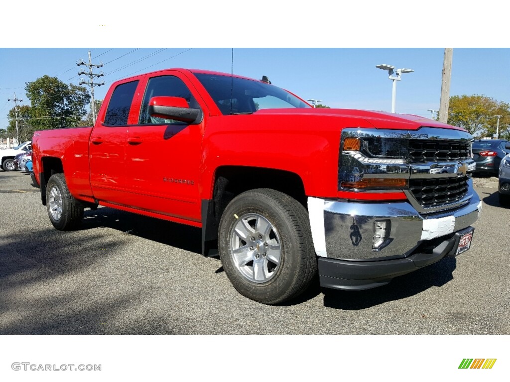 2017 Silverado 1500 LT Double Cab 4x4 - Red Hot / Jet Black photo #1