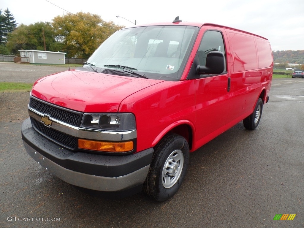Red Hot 2017 Chevrolet Express 3500 Cargo WT Exterior Photo #116419424