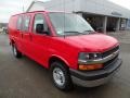 2017 Red Hot Chevrolet Express 3500 Cargo WT  photo #4