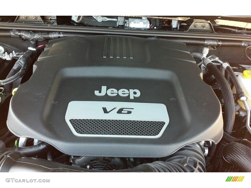 2017 Jeep Wrangler Unlimited Rubicon Hard Rock 4x4 3.6 Liter DOHC 24-Valve VVT V6 Engine Photo #116419701