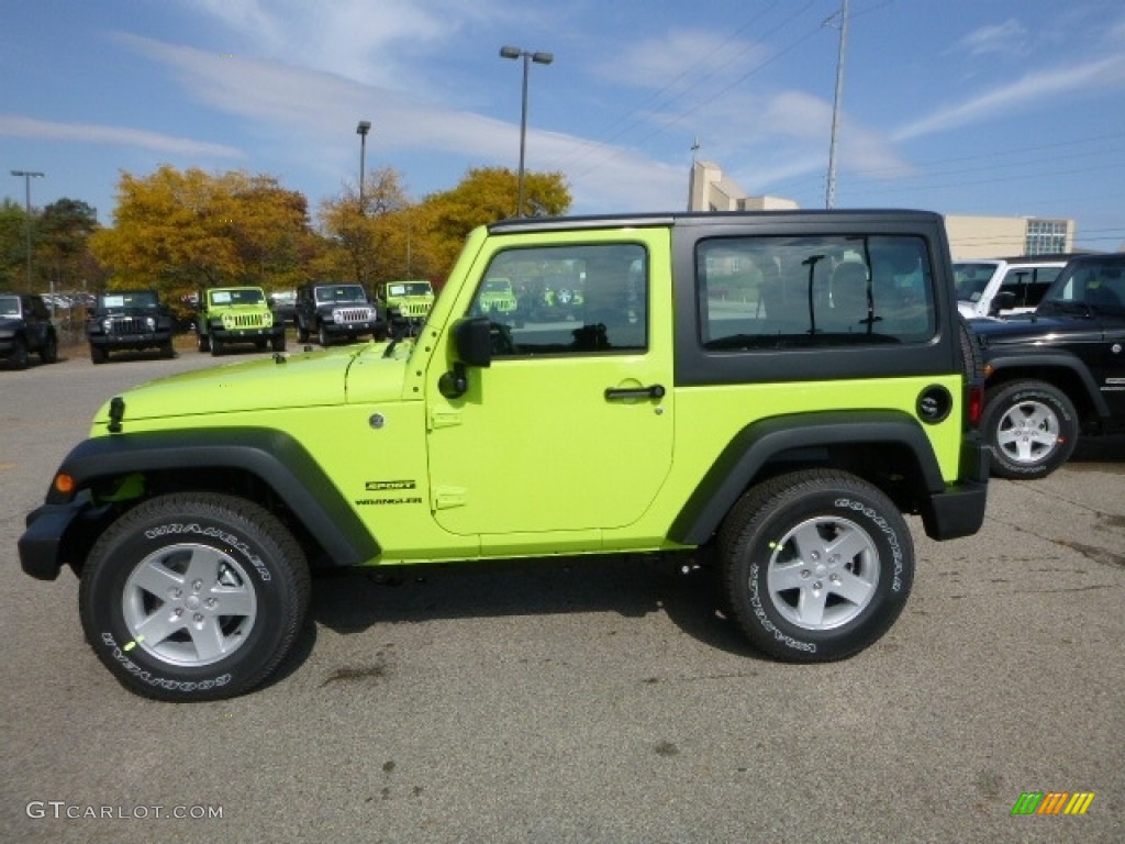 Hypergreen 2017 Jeep Wrangler Sport 4x4 Exterior Photo #116419766