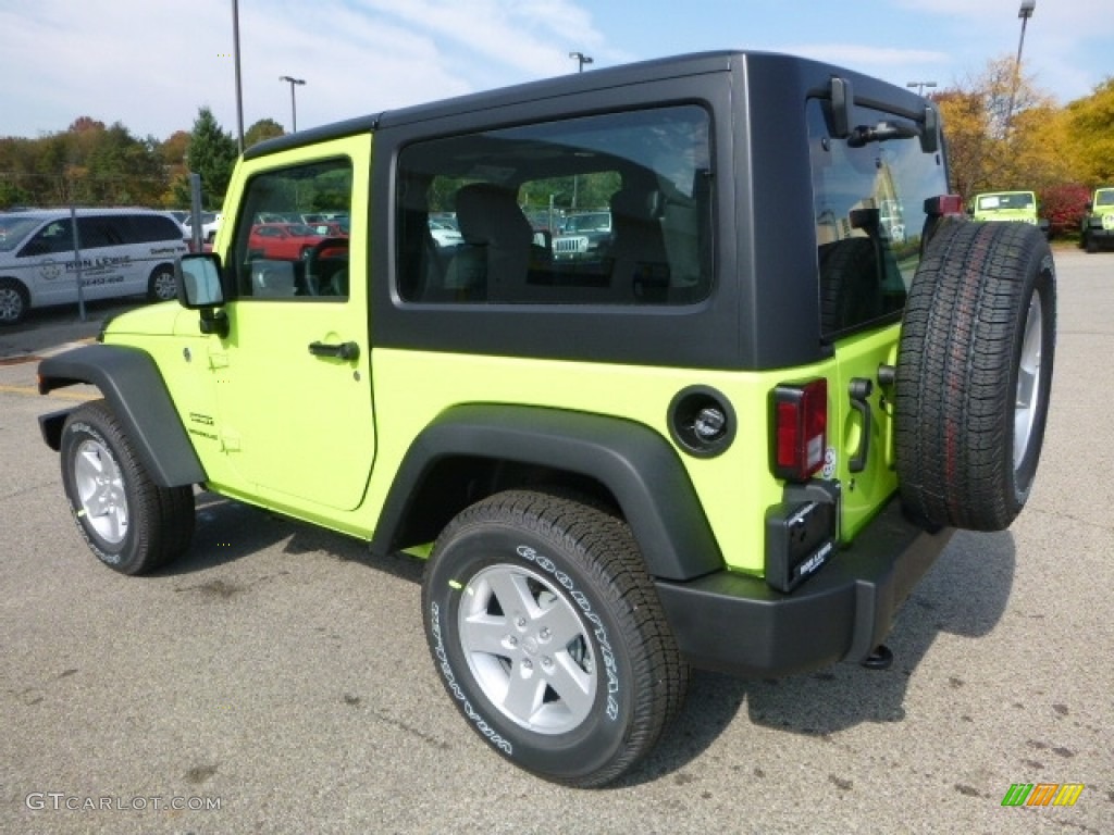 2017 Wrangler Sport 4x4 - Hypergreen / Black photo #4