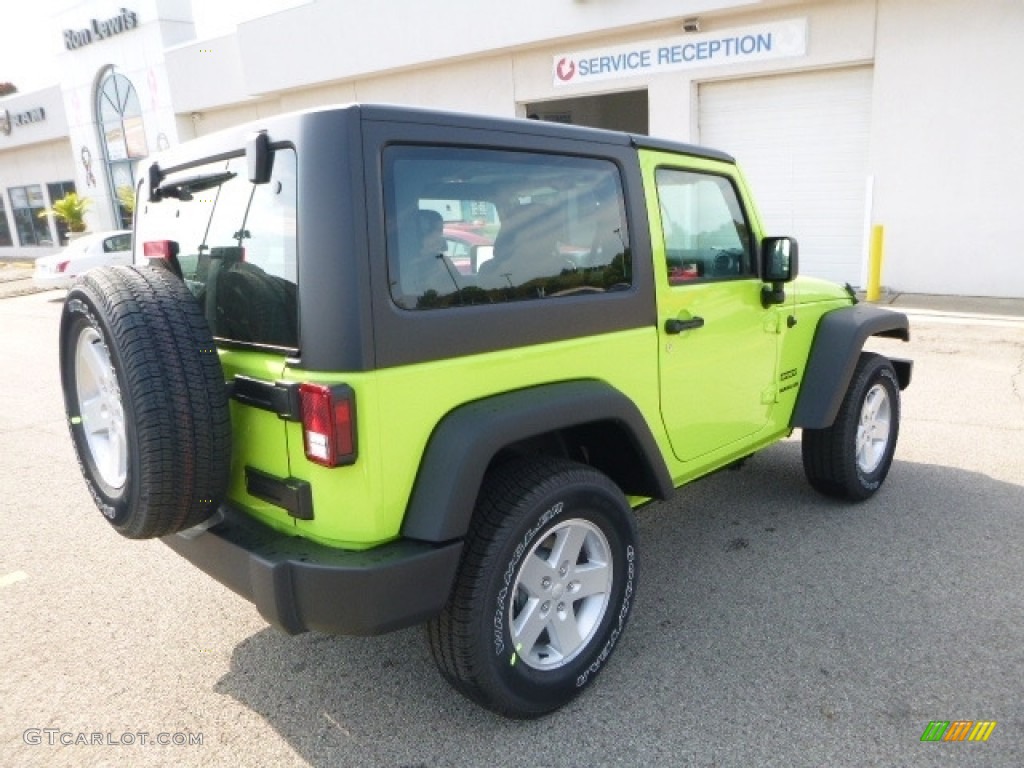 2017 Wrangler Sport 4x4 - Hypergreen / Black photo #6