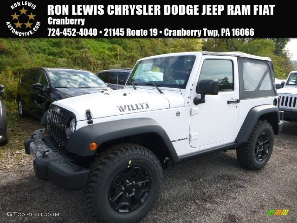 Bright White Jeep Wrangler