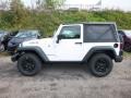 2017 Bright White Jeep Wrangler Willys Wheeler 4x4  photo #3