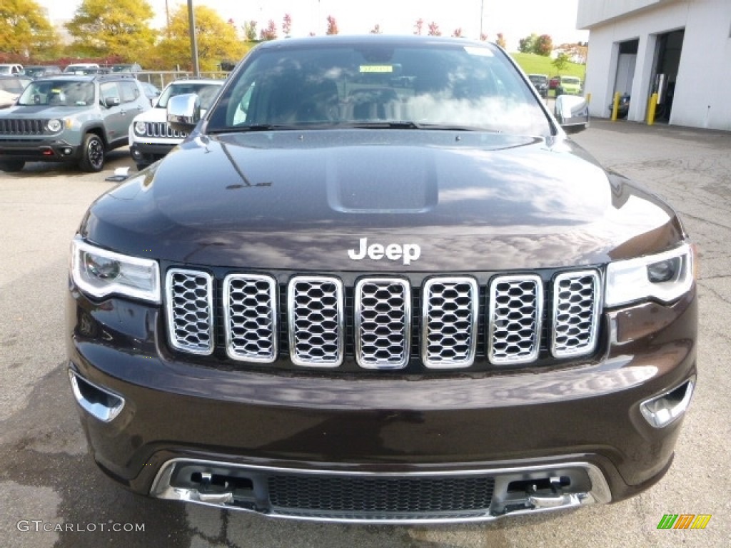 2017 Grand Cherokee Overland 4x4 - Luxury Brown Pearl / Black photo #12