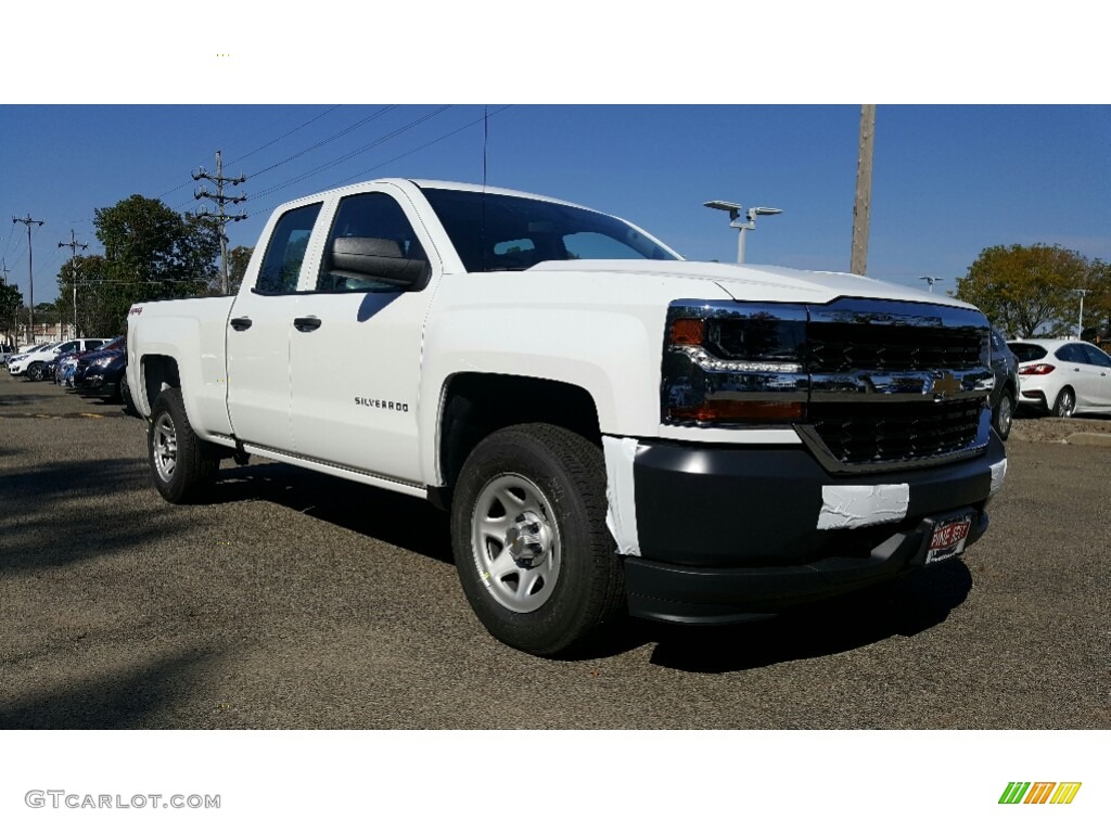 2017 Silverado 1500 WT Double Cab 4x4 - Summit White / Dark Ash/Jet Black photo #1